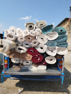 بسته‌بندی و ارسال فرش